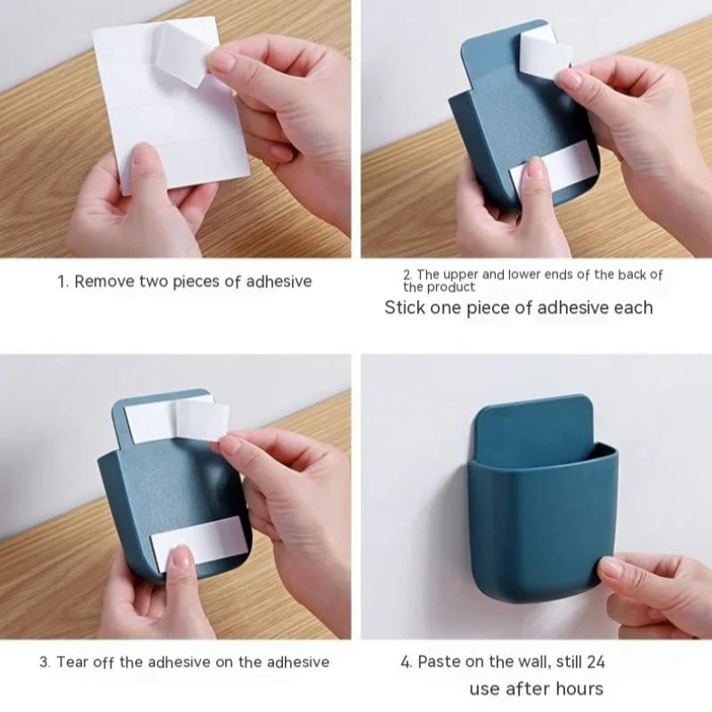 Настенный ящик для хранения, держатель для мобильного телефона, подставка, органайзер для хранения с дистанционным управлением, чехол для кондиционера, телевизора