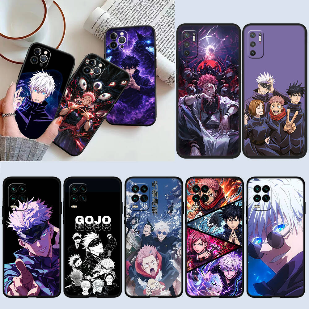 Чехол для телефона Аниме Годжо Jujutsu Kaisen для Redmi Note 12 12S 12C 13 13C 13R 14 14S 14R 14C 11A 13X A3 A3X A4 A5 Pro Max Plus