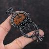 Mahogany Obsidian Pendant Copper Wire Wrapped Pendant Handmade Unique Style Jewelry Gemstone Pendant Copper Wire Wrap Jewelry Gift For Him