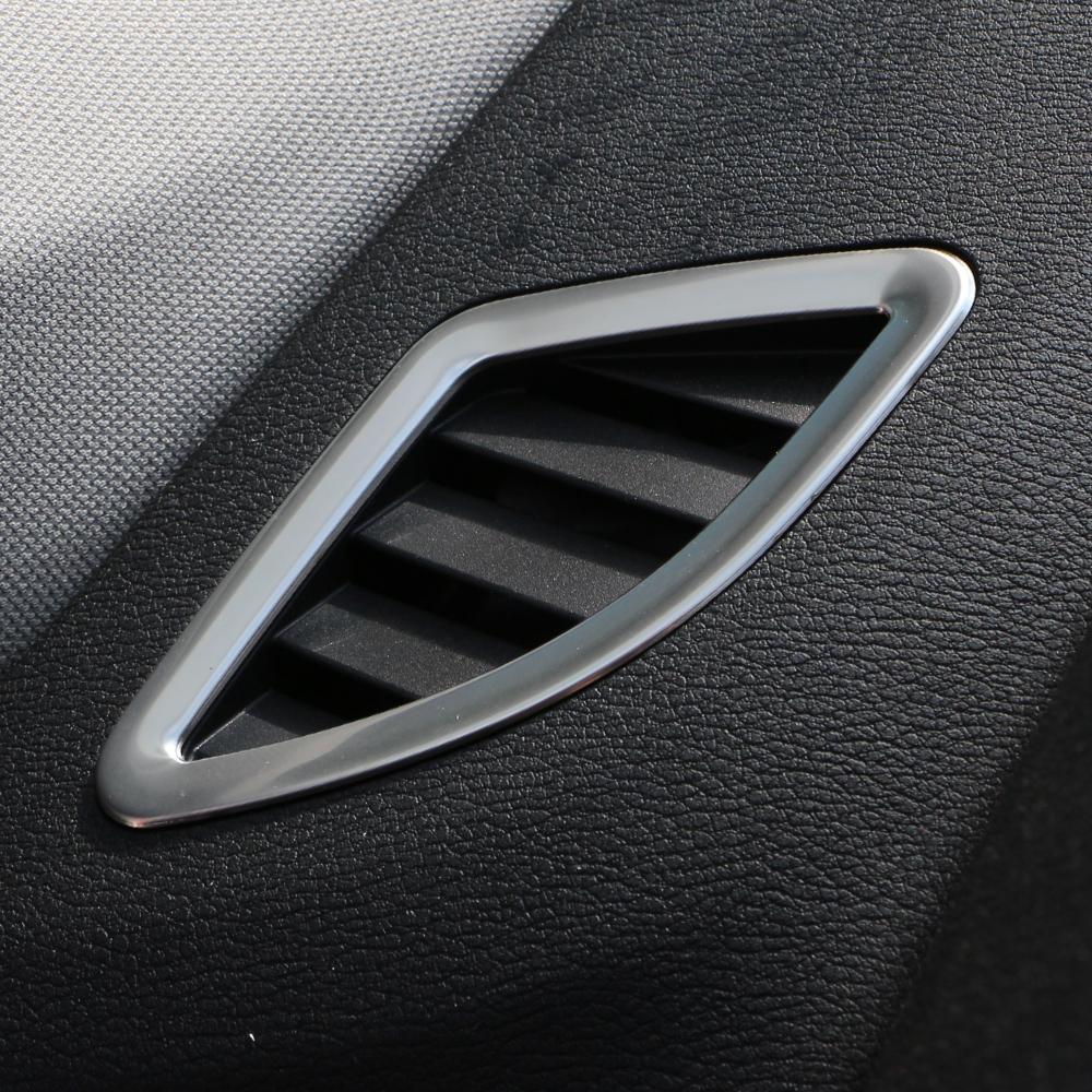 2 шт./компл., защитная накладка на переднее вентиляционное отверстие автомобиля, декоративная крышка для кондиционера, наклейка для BMW X1 F48 2016-2022 LHD