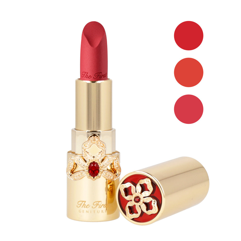 O HUI The First Geniture Sheer Velvet Lipstick 3,8g #Red+RANDOM GIFT