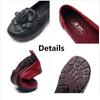 Vintage Summer Genuine Leather Shoes Without Heels Women's Moccasin Woman Ballet Flats Slip On Floral Loafer Ladies Chic Shoes