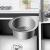 Stainless Steel Kitchen Swan Sink Strainer Basket Hanging Waste Drain Filter Basket Fruit Vegetable Drainer Sponge Rack Storage
