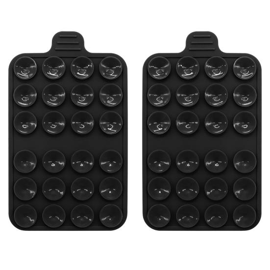 2 упаковки силиконовых чехлов с присоской для крепления телефона, клейкая ручка для фиксации рук на зеркальных гладких поверхностях