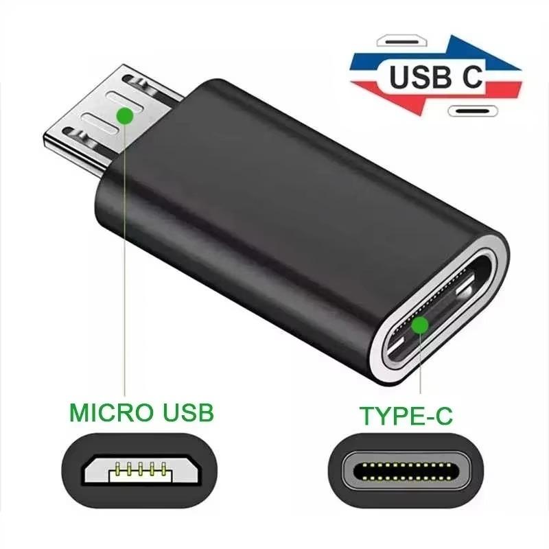 USB Type C на Micro USB Female Адаптер-Разъем для Телефона Samsung Xiaomi Конвертер Micro Male на Type C Адаптер Зарядного Кабеля