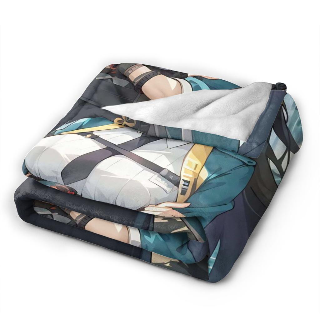 ZZZ Ellen Nicole Miyabi Plush Blanket Girls Boys Flannel Throw Blanket For Couch Chair Super Warm Custom Quality Bedspread Gift