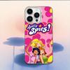 Чехол для телефона Totally Spies для iPhone 16,15,14,13,12,11,Mini,Pro,E,MAX Белый Конфетный Матовый Ударопрочный Чехол