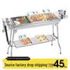 Large Portable Stainless Steel Charcoal BBQ Grill - Outdoor Folding Patio Oven