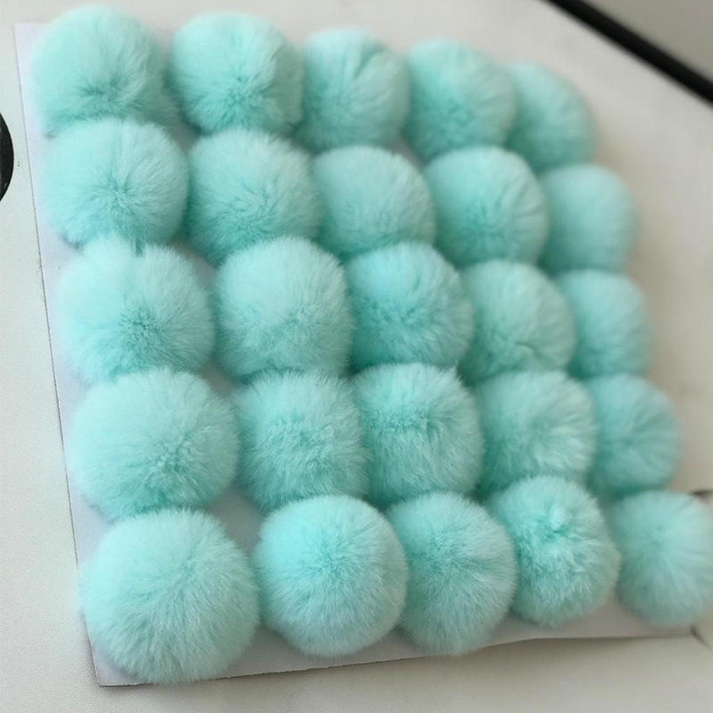 Pompom 5cm 6cm 8cm Ball Soft Pompon DIY Pompons For Keychain Sewing On Scarf Hats Shoes Apparel Craft Supplies