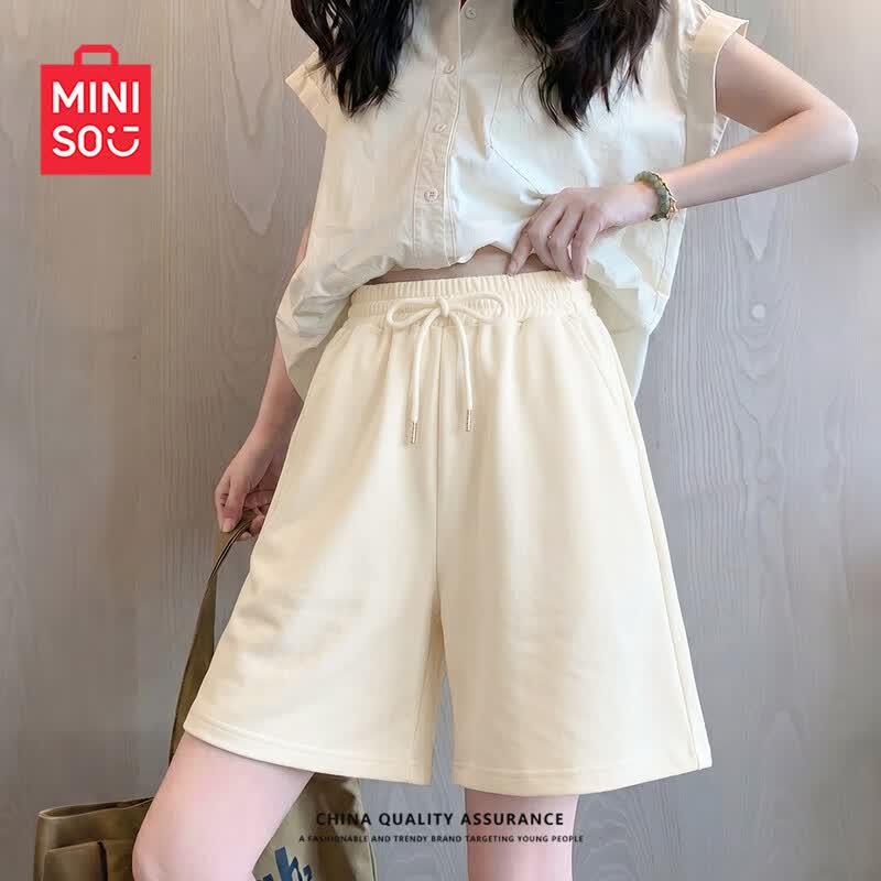 MINISO Женский повседневный спортивный костюм с шортами