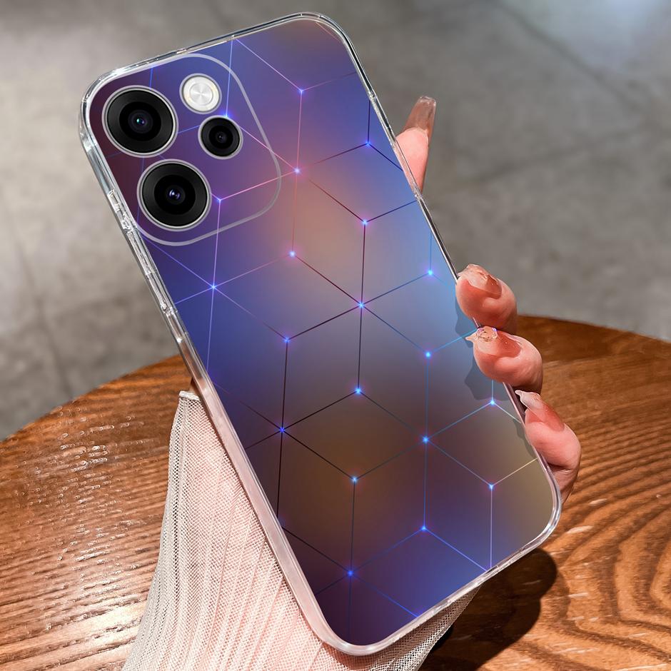 Для OPPO Reno 15F 15 Pro Чехлы Блестящий Цветок Котенка Защита от Падений Портативный Прозрачная Задняя Крышка Для reno15pro reno15f Funda