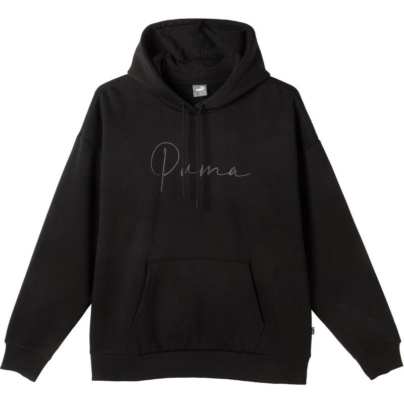 Puma Худи Tonalscript с вышивкой букв и капюшоном на шнурке, пуловер, толстовка, мужские худи, черный 684401-01
