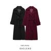 Kaslead New Arrival Women's Fashion Style Fashion Classic British Style Blended Double Breasted Trench Coat Coat Overcoat