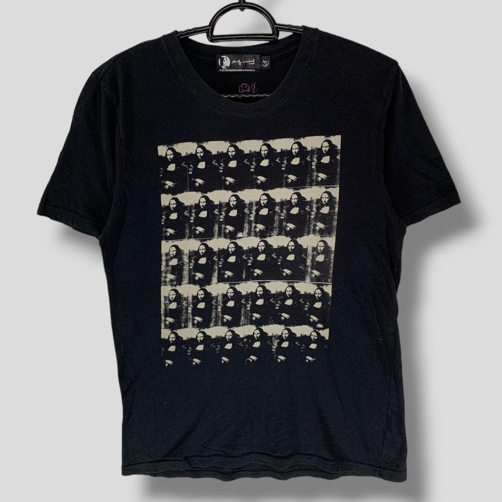 Hysteric glamour Энди Уорхол Мона Лиза три лучше чем один произведение искусства Футболка Японский бренд повседневная одежда арт футболка черный маленький