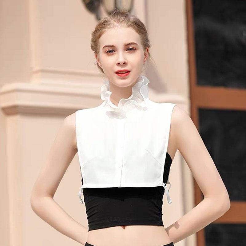 Идеальное Сочетание Белый Стильный Ложный Воротник Съемная Блузка Воротник-Обманка Половина Рубашки Искусственный Ложный Воротник Для Женщин И Девочек