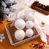 3Pcs Fashion Xmas Tree Ornaments Foam Ball Christmas Decor Hanging Pendant Sequins Ball Party Decor