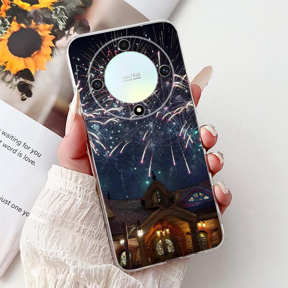 Чехол для Honor X9b 5G Цветок Бабочка Расписной Чехол Мягкий Силиконовый Корпус Для Honor X9 X9 b HonorX9b 5G Чехол для Телефона