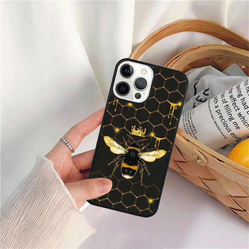 Чехол для телефона с пчелами для iPhone 17 Air 16 15 14 11 12 13 Pro MAX Plus coque Чехол-оболочка