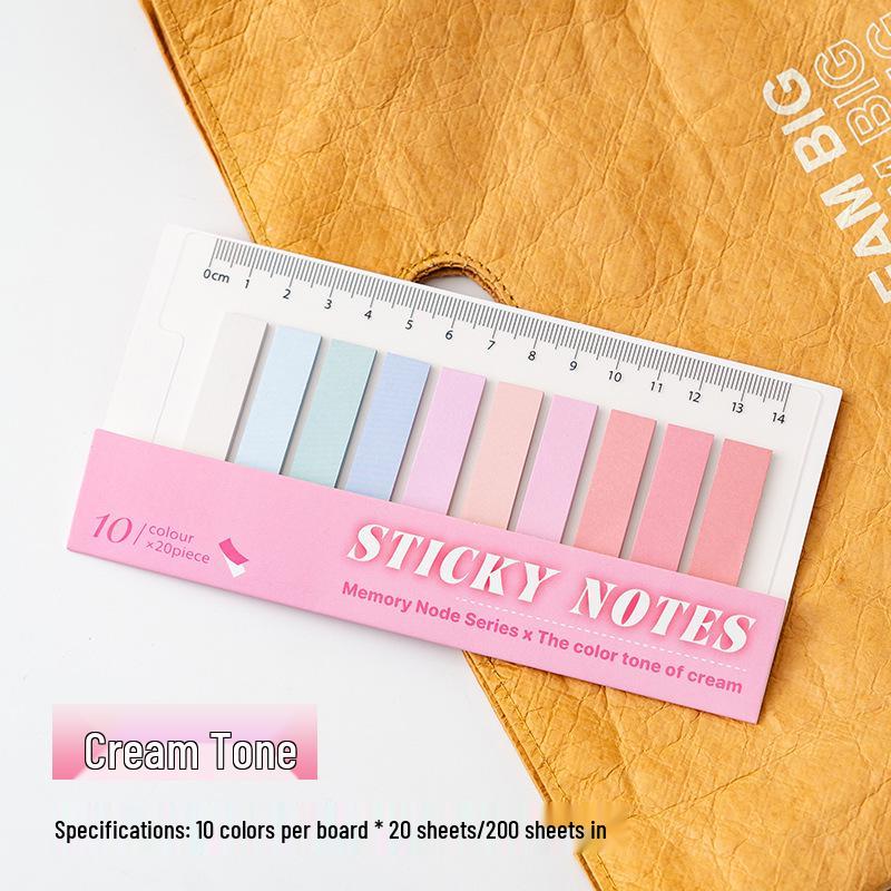 Градиентные длинные индексные вкладки: Выделяющие и классифицирующие этикетки, отрывные и гладкие липкие заметки