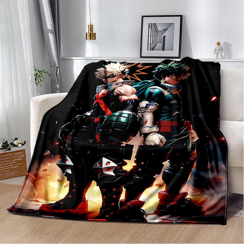 3D одеяло My Hero Academia Деку Бакуго Мультяшное Аниме, Мягкое плед для дома спальни кровати дивана путешествия пикника Покрытие для детей