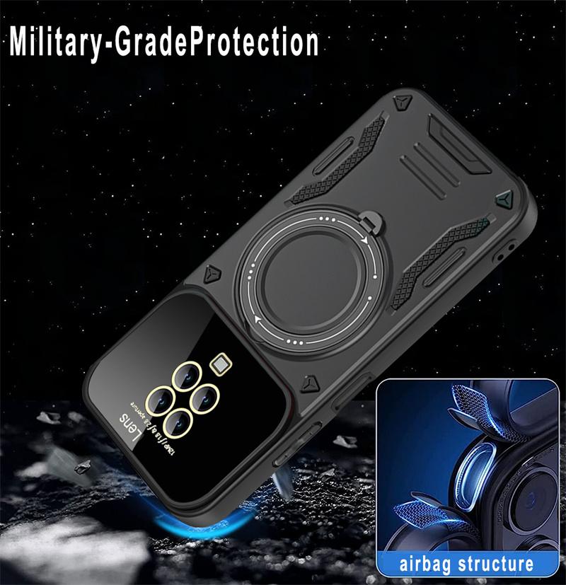 For Xiaomi Redmi Note 9 Pro Case Car Magnetic Holder Armor Cover for Xiaomi Redmi Note 9S Note9 9Pro Camera Protection Coque