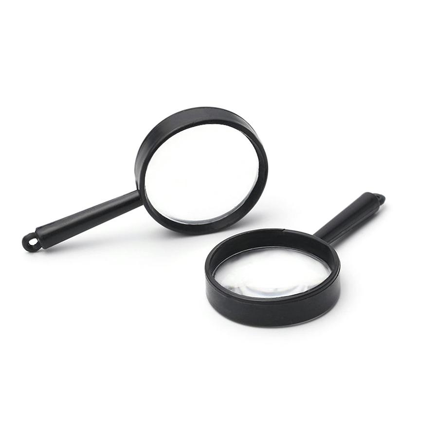12pcs Mini Magnifying Glass Office Study School Portable Supplies for Newspaper Magazine Reading Outdoor Nature Observation XJM