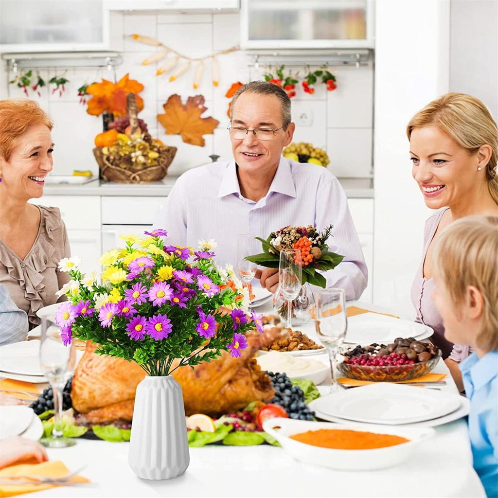 Букет из искусственных цветов хризантемы из водорослей