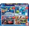 EDUCA - Disney Pixar - Puzzle Multi 4 En 1 : Nemo - Monsters - Cars - Toy Story