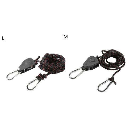 Нейлоновый подвес с трещоткой Легкий Быстросъемный Прочная конструкция с блоком Веревка для подъема палатки