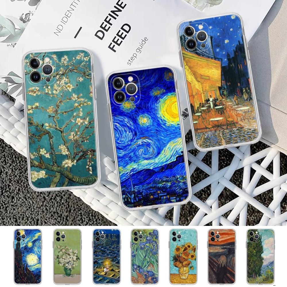Чехол для телефона 'Звездная ночь' Ван Гога для iPhone 14 11 12 13 Mini Pro XS Max Чехол 6 7 8 Plus X XR SE 2020 Funda Shell