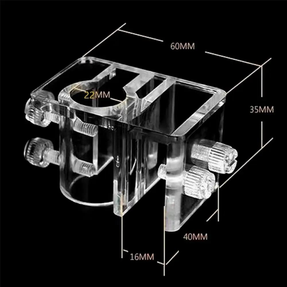 Large Pipe Water Tube Fixed Clip Acrylic Material Easy To Install Hose Bracket Inlet and Outlet Pipe Water Pipe Holder Fish Tank
