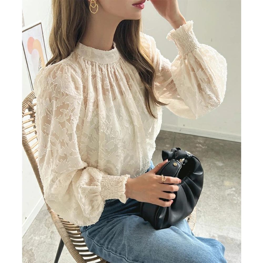 Хорошая ткань весна осень женская шифоновая блузка японская корейская пляжная рубашка кружевной топ солнцезащитный крем рубашка с кондиционером