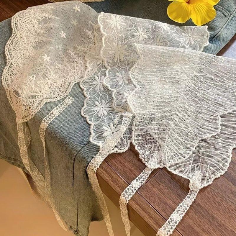 Women's Thin Style Hair Scarf Summer French Style Headscarf Headband Thin Breathable Ribbon Silk Scarf Retro Decoration