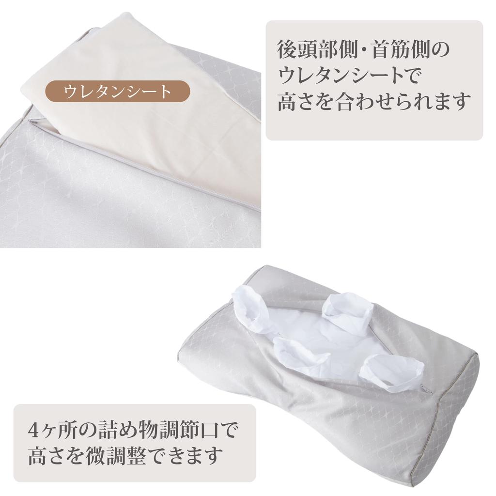 Nishikawa Fine Smooth Pillow High Elastomer Pipe Quilt360 поддерживает плавное ворочание и переворачивание Специальная 3D-структура облегает голову Снижает нагрузку на
