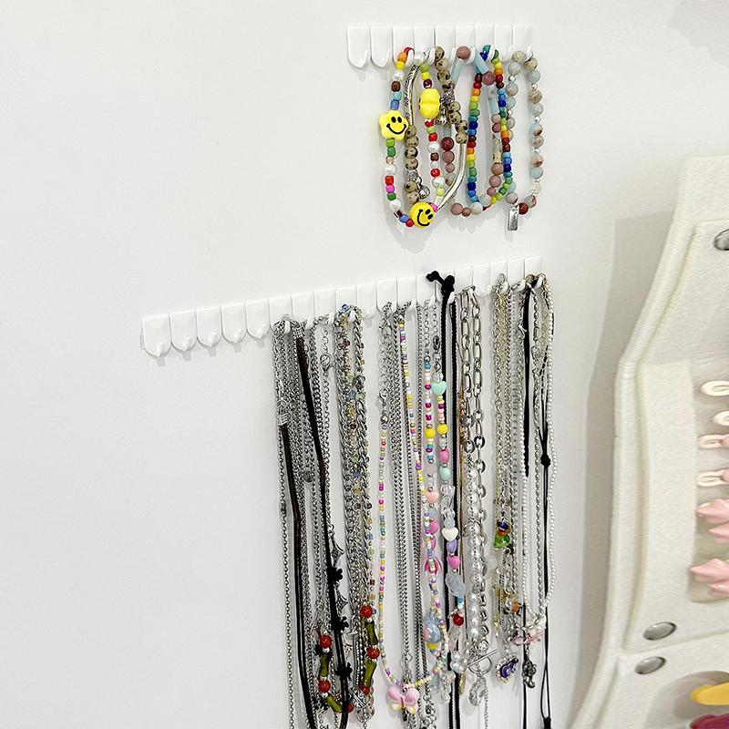 9 шт./компл. клейкая паста настенная вешалка для хранения ювелирных изделий дисплей ювелирных изделий крючки держатель для хранения органайзер для сережек колец ожерелий вешалка
