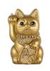 Счастливый кот Миллионер Кот-правая рука Счастливый кот Манеки Кот Счастливый фэн-шуй Украшение Коробка для пожертвований Золото (S-SIZE Золотой) Поднятый/Керамика_Счастливый (мл_С