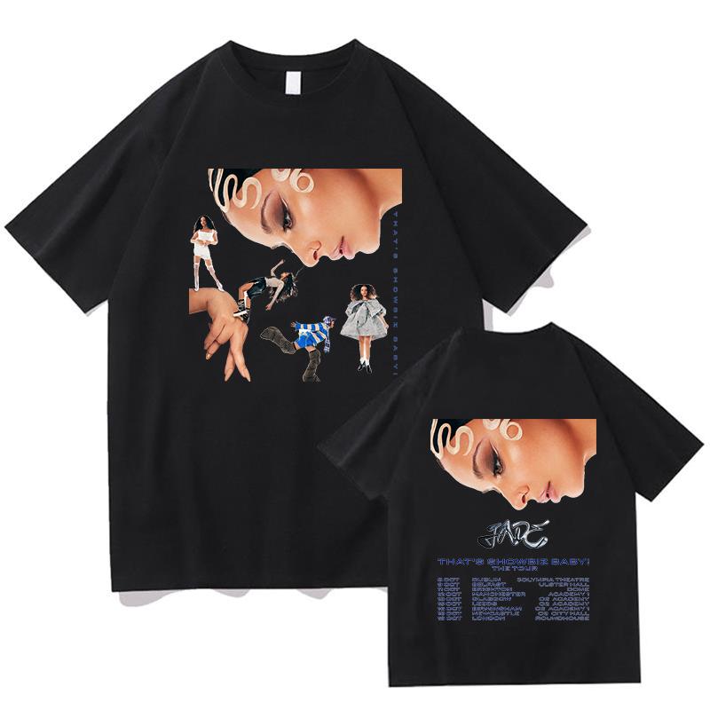 Harajuku JADE THAT S SHOWBIZ BABY T Shirts Cotton T Shirts Hip Hop Tshirts for Male Beach Y2K Retro Print Unisex Tops Streetwear