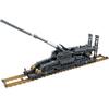 3846Pcs K10005 WW2 Railway Heavy Artillery Tank Model Military Weapon Series DIY Toys Building Blocks Gift For Boys