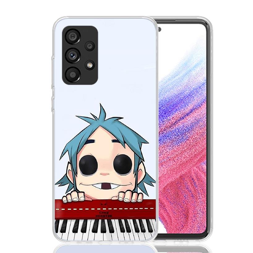 Gorillaz Anime Case Phone Cover for Samsung Galaxy A17 A16 A15 A14 A13 A56 A55 A54 A53 A36 A35 A34 A33 A26 A25 A24 A23 A05S Gala