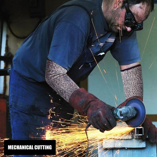 Cut Resistant Farmers Sleeves Protective Arm Sleeves for Thin Skin And Bruising Arm Guard with Thumb Hole for Work Gardening Farming