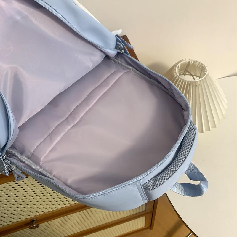 Студенческая школьная сумка, женский однотонный рюкзак для кампуса, рюкзак большой емкости