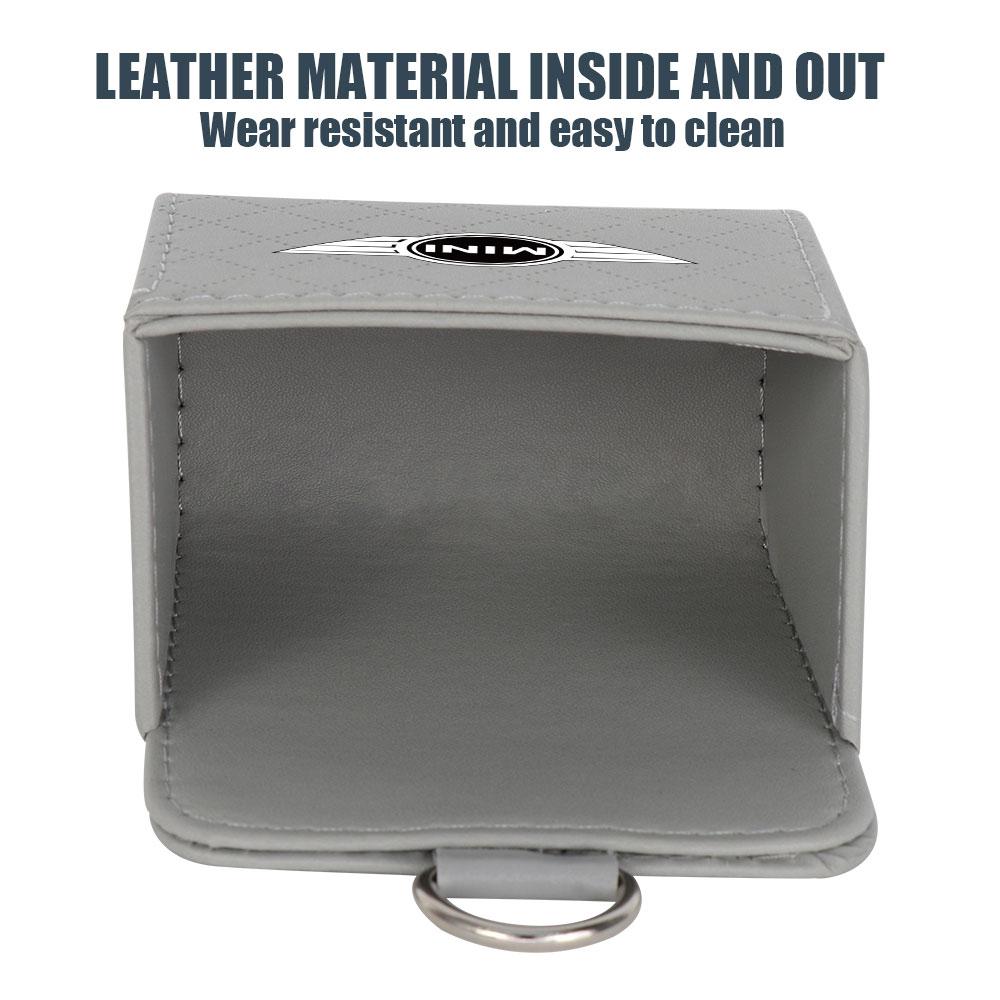 Car Logo Air Outlet Storage Box Case Organizer Auto Interior Accessories For MINI Cooper JCW WORKS R55 R56 F55 F56 R57 R58 R59 qclyn77