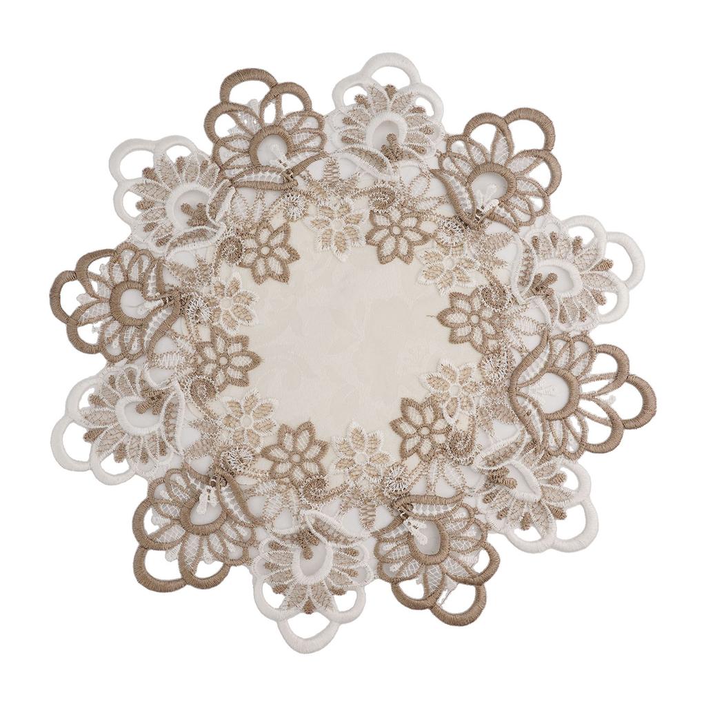 1 шт. Круглая скатерть кружевная с цветочной вышивкой скатерть пылезащитная для дома обеденного стола кафе свадебный декор