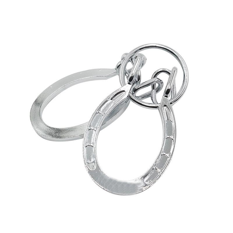 Puzzle Zinc Alloy Intelligence Unlocking Ring Unlocking Set, Nine-Link Educational Toy, Kong Ming Luban Lock Mechanism Box