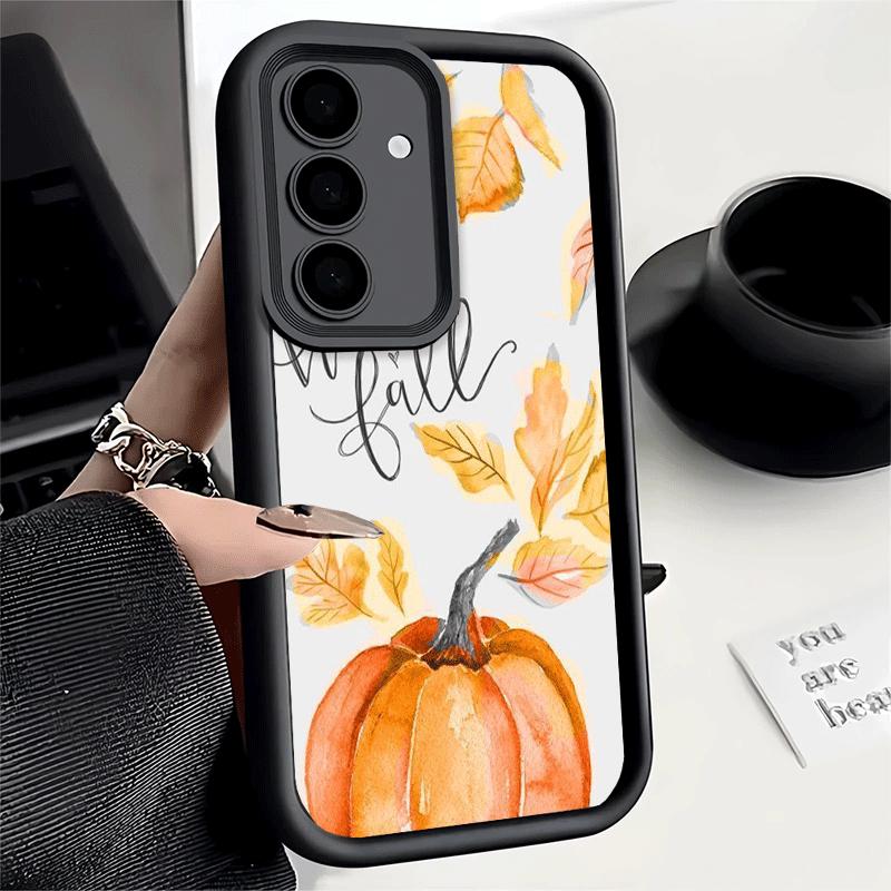 Phone Case for Samsung Galaxy A17 A16 A15 A14 A13 Pumpkin Happy Fall Autumn A56 A36 A26 A55 A35 A25 A54 A34 A24 A53 A33 A23 A07