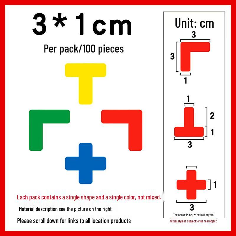 Woodworking L-shaped Corner Positioning Stickers