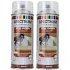 Clear Varnish - Aerosol - Set of 2 - 2x400ml - Quick-drying - For Wood, Metal, Plastic