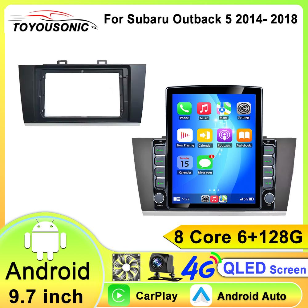 Android 13 для Subaru Outback 5 2014 - 2018 Legacy 6 2014 - 2017 Автомобильный радиоприемник Мультимедиа Видеоплеер Навигация Стерео GPS