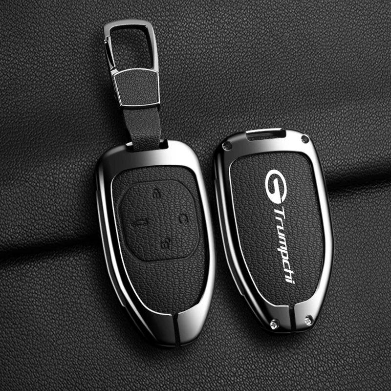 Кожаная обложка для ключа автомобиля Gac New Energy Trumpchi Empow J11 J12 J13 J14 J15 J16 Gs8 Чехол для ключа автомобиля Защитный чехол из цинкового сплава и кожи