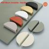 Aluminum Alloy Cabinet Door Knobs Semicircle Drawer Pull Handles New Half Moon Handle  Wardrobe